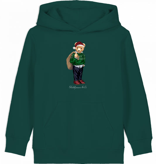 The Santa Bear  - Organic Kids Hoodie