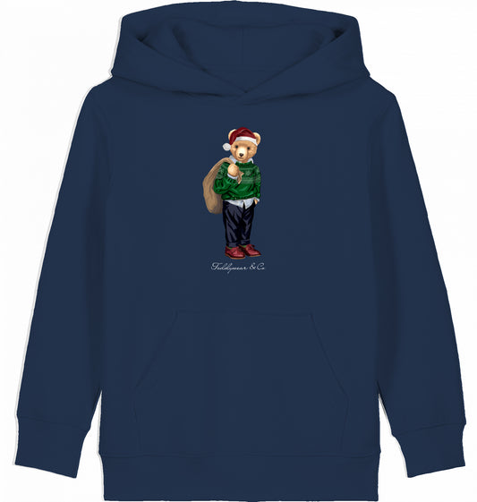 The Santa Bear  - Organic Kids Hoodie