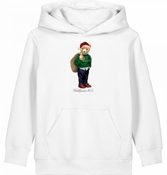 The Santa Bear  - Organic Kids Hoodie